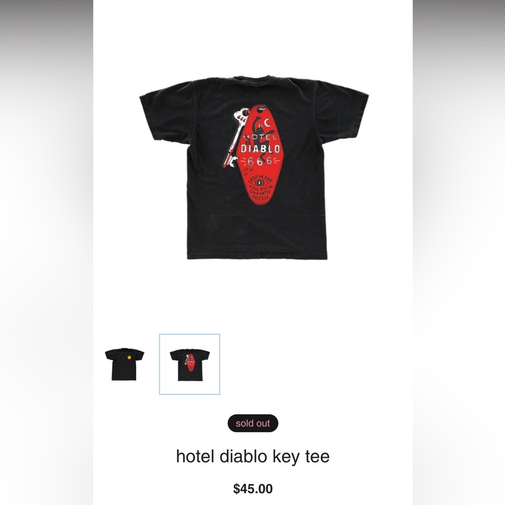 Mgk Hotel Diablo Key Tee